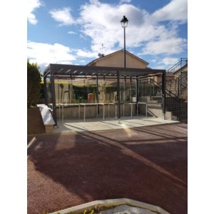 Abri 2 roues miga m60/m100 acier et m90 bois