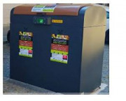 Abri bac biodéchets en acier galvanisé