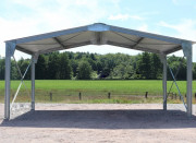 Abri bi-pente en kit - 8x5x3,35m - 40m²