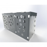 Abri cache poubelle de 1 à 4 bacs