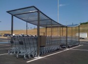 Abri chariot en acier galvanisé