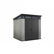 Abri de jardin aspect bois poncé monopente