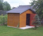 Abri de jardin en béton aspect bois sur mesure