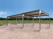 Abri monopente en kit - 4x10x3,40m - 40m²