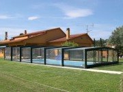 Abri piscine mi-haut
