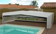 Abri piscine rétractable hauteur 1.20 m