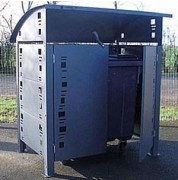 Abri poubelle metallique