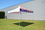 Tente publicitaire pliable - Bâche étanche en PVC 300 g/m2