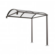Abri vélos voûte en acier galvanisé - Dim. L.2500 x P.2090 x H.2635 mm - Sur platines