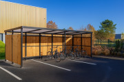 Abri vélo à parois en bois - Longueur : 2,5 m à 7,5 m et +