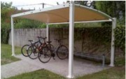 Abri vélo toile tendue