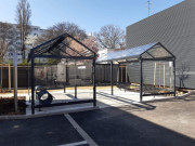 Abri vélo en acier galva