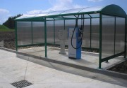 Abris pour station essence et lavage