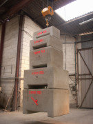 Vente charges d'essai en béton - Charge de 14 kg à 40 tonnes