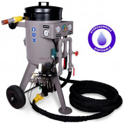 Aérogommeuse à haut rendement capacité 40 L - Débit de 1 200 à 5 000 L - Buse de 2 à 6,5 mm