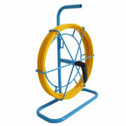 Aiguille de tirage fibre de verre enrobée de PVC sur dévidoir