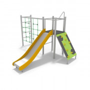 Aire de jeux extérieur pour collectivité en acier inoxydable - Conforme EN1176