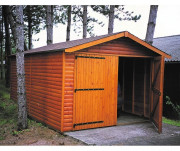 Garage en bois 2 pans 12 m2