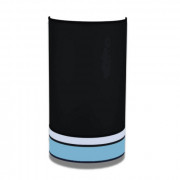 Applique murale demi-cylindre noir