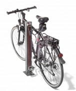 Appui cycles en acier et bois