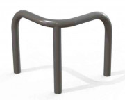 Arceau d’angle Ø60 mm - Ht. 600 ou 1000 mm - À sceller ou sur platine