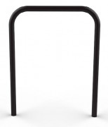 Arceau vélos rectangle en acier galvanisé - Ø 48 mm - Larg. 800 mm -  H. hors sol 850 mm - Galva brut / thermolaqué