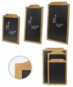 Ardoise menu murale - Dim. 47 x 64.5 cm à 60 x 91 cm