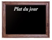 Ardoise menu plat du jour - Dim. L40 x H30 cm