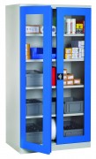 Armoire d’atelier à portes transparentes - 4 étagères - Dimensions : 1000 x 500 x 1950 mm
