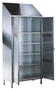 Armoire d'entretien inox - 2 portes - L 1200 x P 500 x H 2160 mm