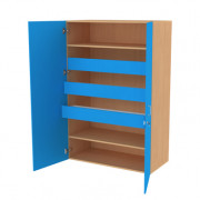 Armoire de rangement crèche - Dim. L1160 x P550 x H1752 mm