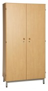 Armoire de rangement scolaire - L. 90 ou 120 cm - 1 tablette fixe et 4 tablettes réglables - Panneau de particules mélaminé