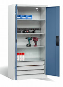 Armoire de recharge de batteries d'outils - H.1950 x L.930 x P.500 mm