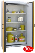 Armoire de sécurité pour produits inflammables à 2 portes - Capacité 260 L - Dim. L140 x P60 x H193 cm