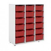 Armoire modulable ouverte a 18 casiers