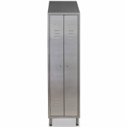 Armoire vestiaire inox - 2 portes - L 500 x P 500 x H 2160 mm