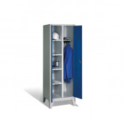 Armoire vestiaire à linge - 4 tablettes et 3 crochets - L.610 ou 810 mm - P.500 mm - H.1800 mm