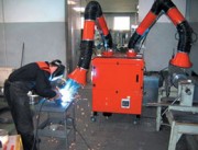 Aspirateur fumées de soudure avec bras articulé - Débit 1000 ou 2000 m3/h