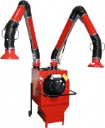 Aspirateur fumées de soudure avec bras d'aspiration - Débit 900 m3/h