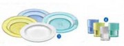 Assiette et verre polycarbonate