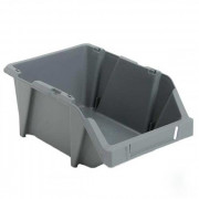 Bac à bec en plastique recyclé gris - Volume 6L - 300 x 200 x H130 mm