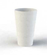 Bac à fleurs ronde en béton