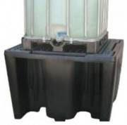 Bac de rétention 1 cubitainer en polyéthylène - PEHD