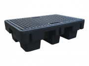 Bac de rétention pour 2 fûts capacité de rétention 220 l