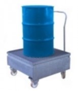 Bac de rétention mobile en acier - 1 fût 220 L