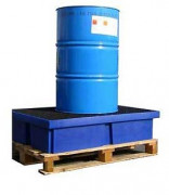 Bac de rétention en PEHD avec caillebotis - 60 à 200 L