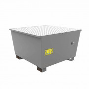 Bac de rétention en acier galvanisé pour IBC - Capacité 1000L