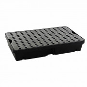 Bac de rétention en polyéthylène avec caillebotis antidérapant - Capacité 60L