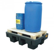 Bac de rétention palette - Capacité 2 x 220 L - Charge 650 kg