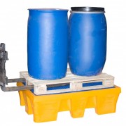 Bac de rétention plastique pour fûts 240 à 450l